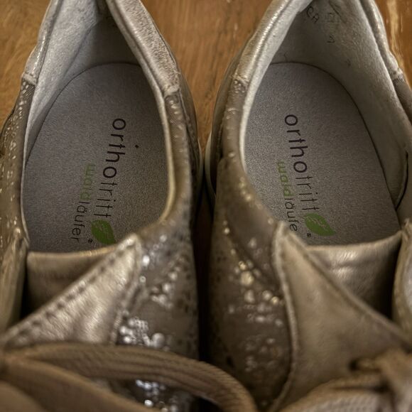 Waldlaufer Sneakers Women’s  Size UK 7 US 9.5 Beige Metallic Shoes Comfort - Picture 12 of 12